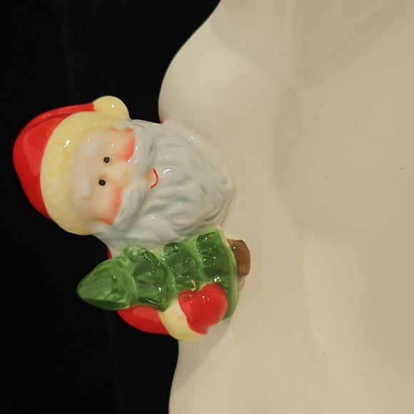 Festive Ceramic Santa Bank and Candy Dish Set - Picture 7 of 8